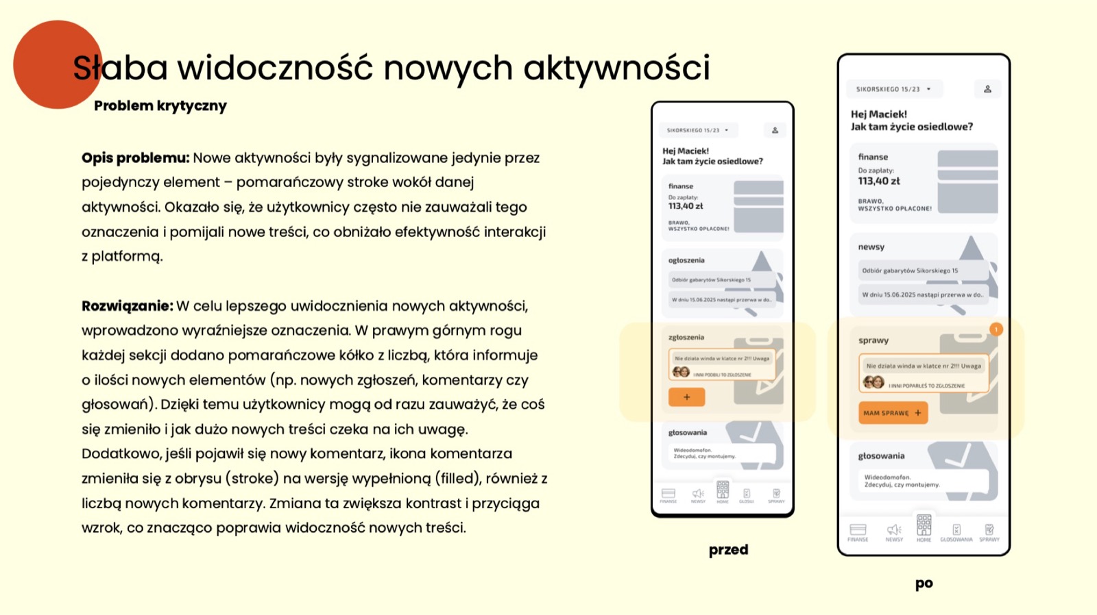 mKwadrat: Usability testing & changes