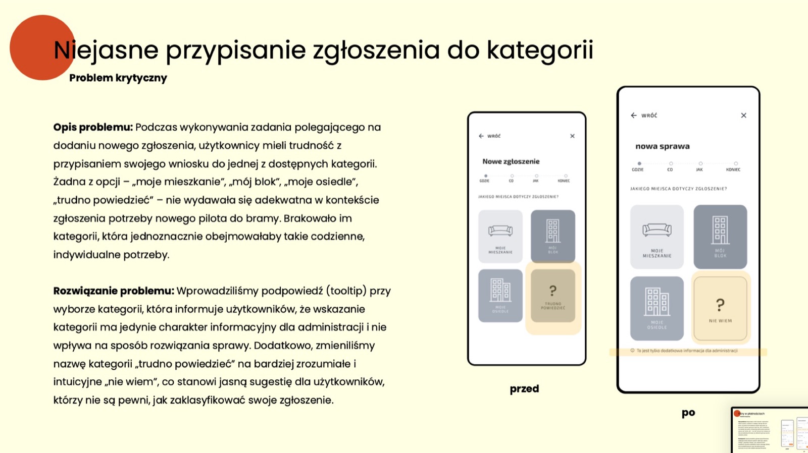 mKwadrat: Usability testing & changes